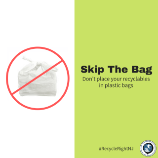 Skip plastic bags for recycling 