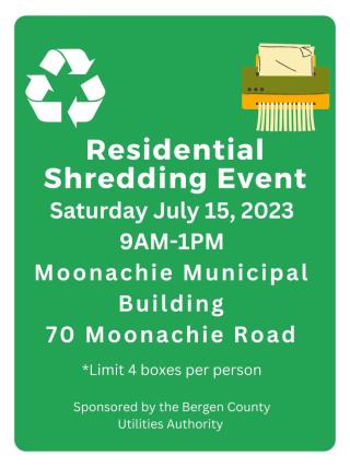 Shredding Event Flyer